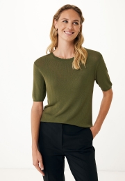 GerberaAjourTopKhakiGreen