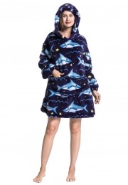 Fleecedekenmetcapuchon-haaien