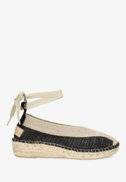 EspadrillePalmaKimonoRaffiaBlack
