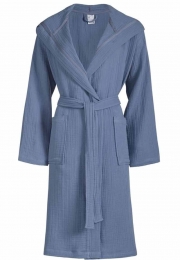 VanDyckunisexbadjasbiologischkatoen-denimblauw