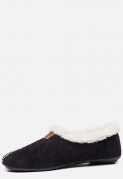 NortenasPantoffelszwartTextiel