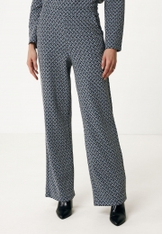 BroekGebreidJacquardBlauw