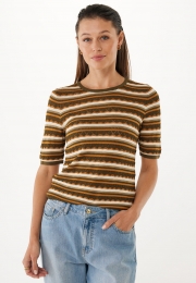 TopKnittedReliefBruin