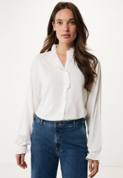 BlouseRuffleGebrokenWit