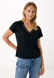 T-shirtGeborduurdZwart
