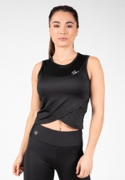 GorillaWearEstelleTwistedCropTop-Zwart-L