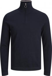 JACKJONES-MaatEU6XL-PLUSSIZEJORELIKNITHIGHNECKZIPPSHerenTrui