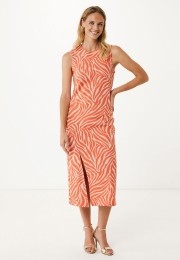 JurkJaquardmetZebraprintOranje