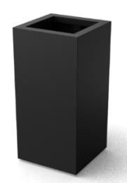 ArtusrechthoekigeAluminiumplantenbakkenLengte400Breedte400Hoogte1000-Geroba