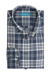 DistrictIndigoOverhemdRuitBlauw41