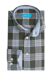 DistrictIndigoOverhemdRuitGroen40