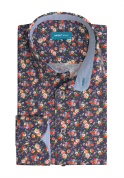 DistrictIndigoOverhemdPrintNavy40