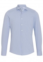 PureShirtsFunctionalLangeMouwOverhemdJerseyPrintBlauw41