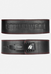 GorillaWearHalterriem-4InchPremiumLeatherLeverBelt-Zwart-SM