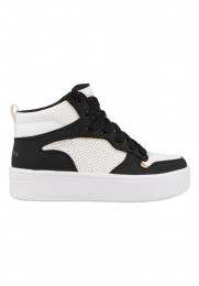 SkechersCourtHigh-ShineKicks310192LWBKWitRozemaat
