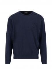 FynchHattonPulloverO-NeckSuperfinePlusNavyXL