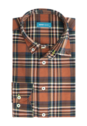 DistrictIndigoOverhemdRuitOranje44