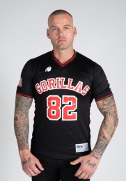 GorillaWearSanMateoT-shirt-ZwartRood-S