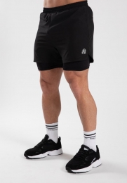GorillaWearCortez2-in-1Shorts-Zwart-2XL