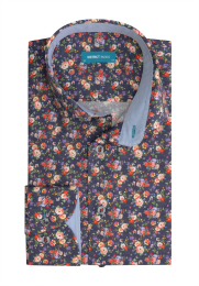 DistrictIndigoOverhemdPrintNavy40