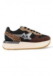 SUN68BigStargirlMixMaterialZ4421811Zwartmaat