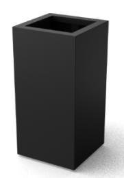 ArtusrechthoekigeAluminiumplantenbakken400x400x1000mmGeroba-Geroba