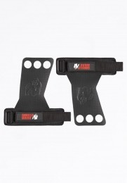 GorillaWear3-HoleCarbonLiftingGrips-Zwart-M