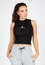 GorillaWearLivoniaCropTop-Zwart-L