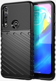 Case2go-HoesjegeschiktvoorMotorolaMotoG8-SchokbestendigeTPUBackCover-Zwart