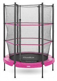 SaltaJuniorTrampolinemetVeiligheidsnet-140cm-Roze