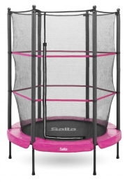 SaltaJuniorTrampolinemetVeiligheidsnet-140cm-Roze