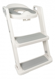 BabyGoPottyProStepsWhiteGreyToilettrainermetTrapje9003