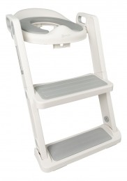 BabyGoPottyProStepsWhiteGreyToilettrainermetTrapje9003