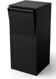 GiftuPakketbrievenbusBrievenbusZwart420x420x950mmGeroba-Geroba