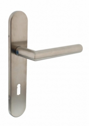 IntersteelDeurkrukJurahoek90opschildsleutelgat72mmEN19064-RVS