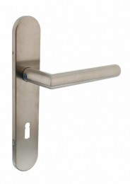 IntersteelDeurkrukJurahoek90opschildsleutelgat72mmEN19064-RVS