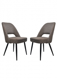 EetkamerstoelJennabruinkatoengewevenlinnensetvan2