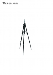 BergmannVloerstatiefvooroefenhoofdzwart70-715cm
