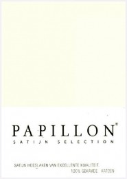 SatijnHoeslakenPapillonEcru90x200cm