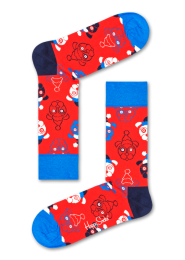 HappySocksRodeSantaDogSokken