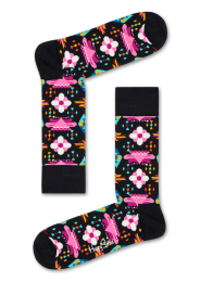 HappySocksTempleBlossomSokkenZwart