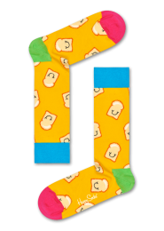 HappySocksToastSokkenGeel