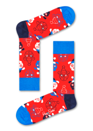 HappySocksRodeSantaDogSokken