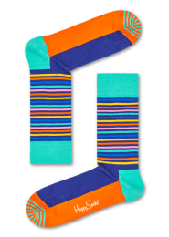 HappySocksEasterHalfStripeSokkenTurquoise