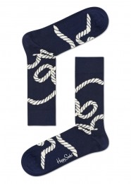 HappySocksRopeSokkenDonkerblauwWit