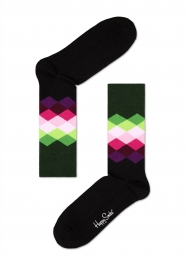 HappySocksFadedDiamondSokkenGroen