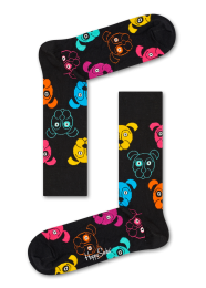 HappySocksDogSokkenZwartMulti