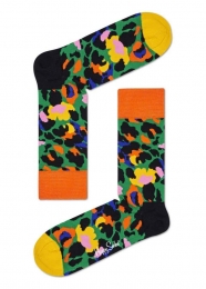 HappySocksLeopardSokken-GroenOranje