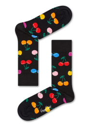 HappySocksCherrySokken-ZwartMulti