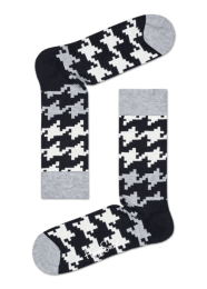 HappySocksDogtoothSokkenGrijs